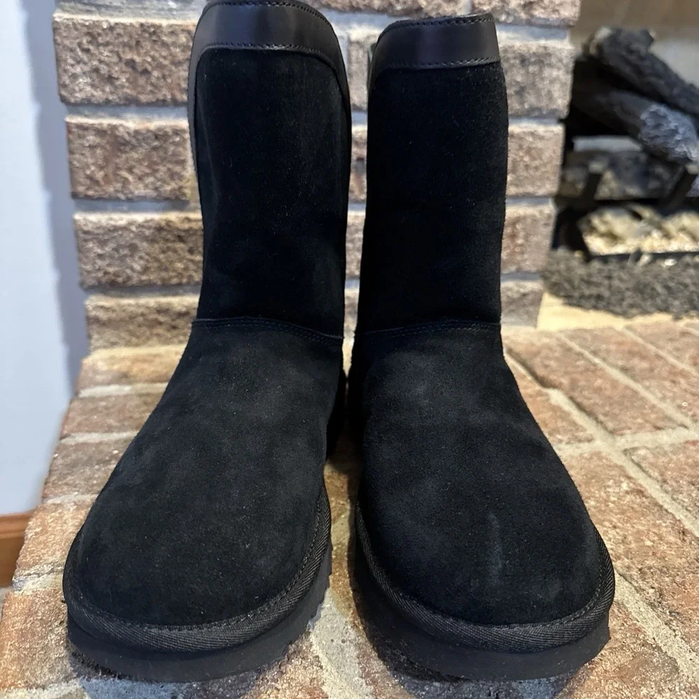 UGG Women's Classic Short Lunara Boot 1174515 Black Size 7 #636